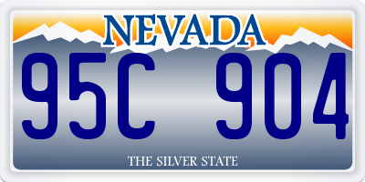 NV license plate 95C904
