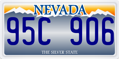 NV license plate 95C906