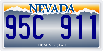 NV license plate 95C911