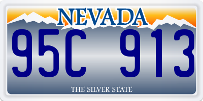 NV license plate 95C913