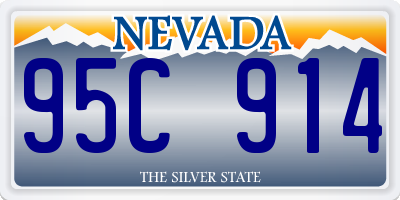 NV license plate 95C914