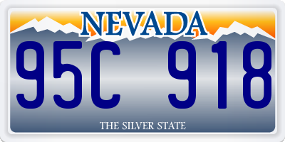 NV license plate 95C918