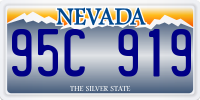 NV license plate 95C919