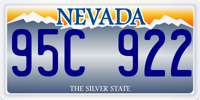 NV license plate 95C922