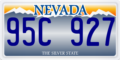 NV license plate 95C927