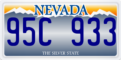 NV license plate 95C933