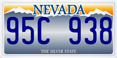 NV license plate 95C938