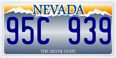 NV license plate 95C939