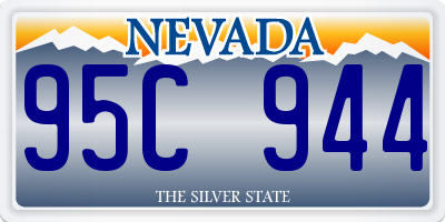 NV license plate 95C944