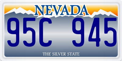 NV license plate 95C945