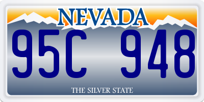 NV license plate 95C948