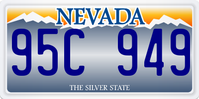 NV license plate 95C949