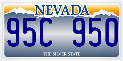 NV license plate 95C950