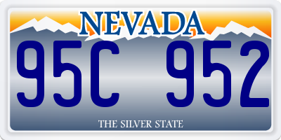 NV license plate 95C952