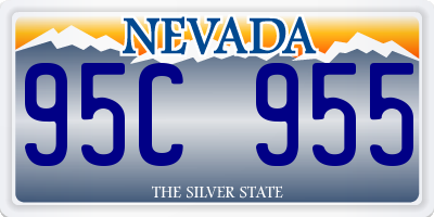 NV license plate 95C955