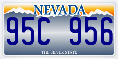 NV license plate 95C956