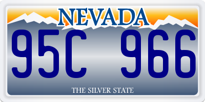 NV license plate 95C966