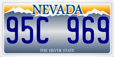 NV license plate 95C969