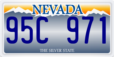 NV license plate 95C971