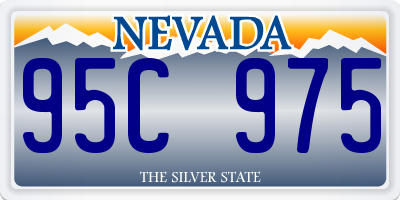 NV license plate 95C975