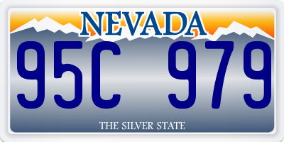 NV license plate 95C979