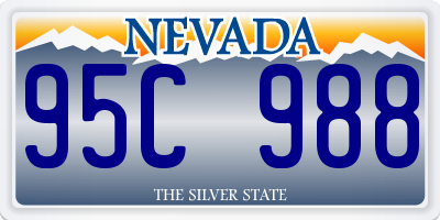 NV license plate 95C988