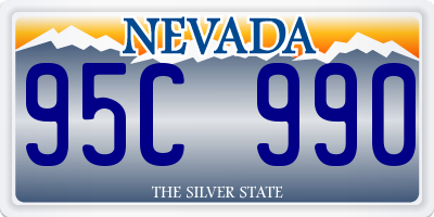 NV license plate 95C990