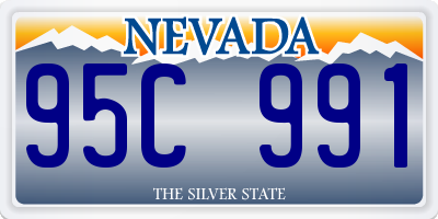 NV license plate 95C991