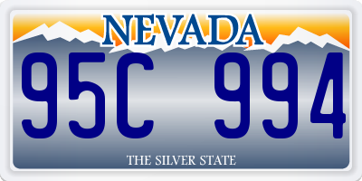 NV license plate 95C994