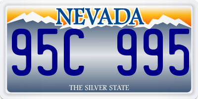 NV license plate 95C995