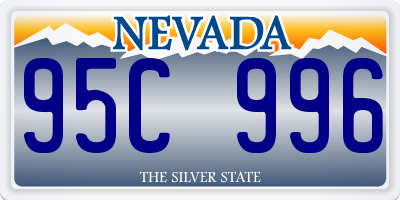 NV license plate 95C996