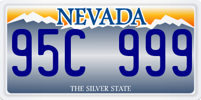 NV license plate 95C999