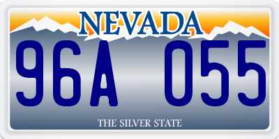 NV license plate 96A055