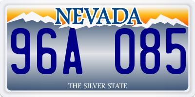 NV license plate 96A085