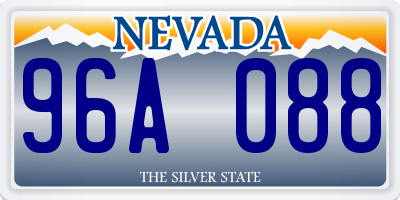 NV license plate 96A088