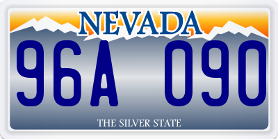 NV license plate 96A090