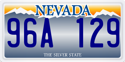 NV license plate 96A129