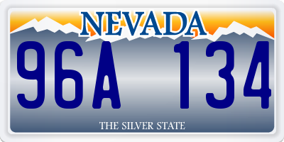 NV license plate 96A134