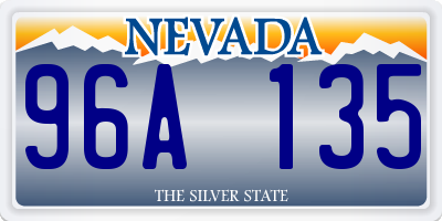 NV license plate 96A135