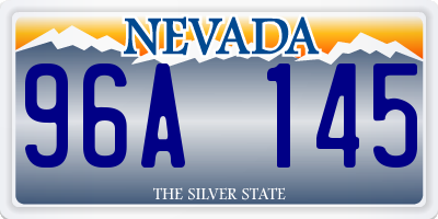 NV license plate 96A145