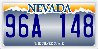 NV license plate 96A148