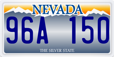 NV license plate 96A150