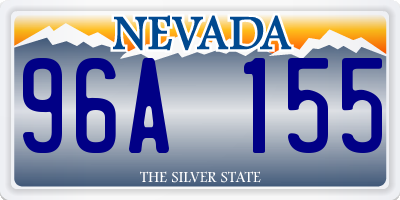 NV license plate 96A155