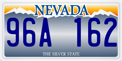 NV license plate 96A162