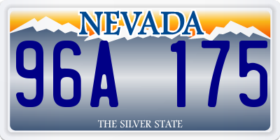 NV license plate 96A175