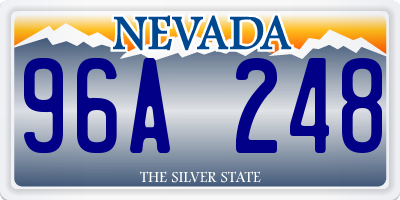 NV license plate 96A248