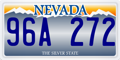 NV license plate 96A272