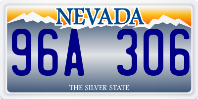 NV license plate 96A306