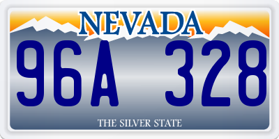 NV license plate 96A328