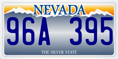 NV license plate 96A395